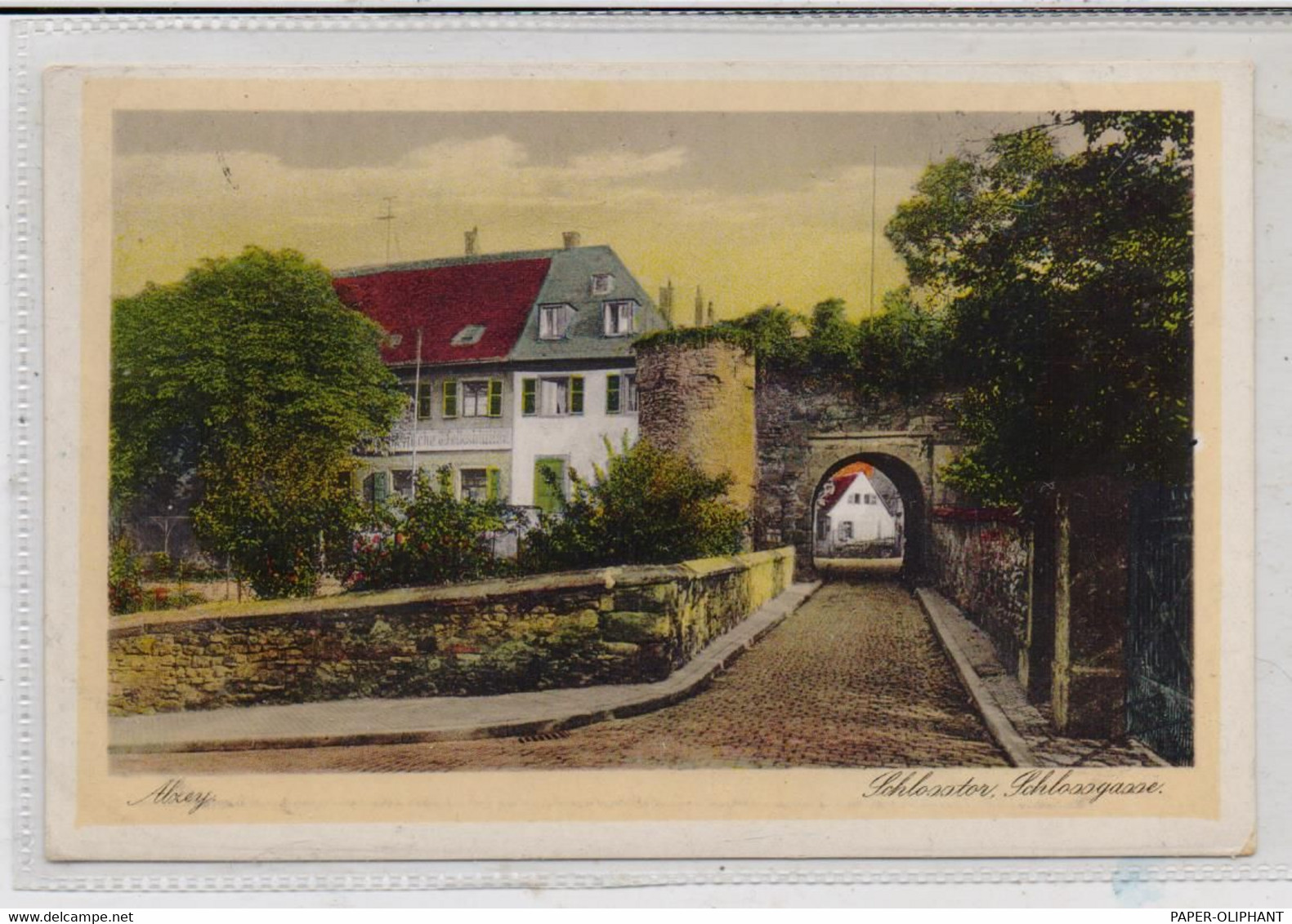 6508 ALZEY, Schlossgasse, Schlosstor, 1928 - Alzey