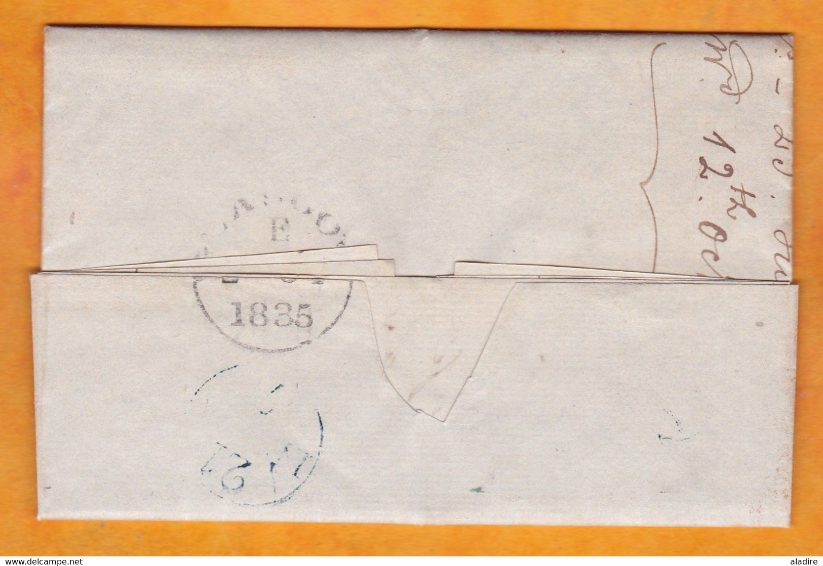 1835 - K W IV - Lettre Pliée En Anglais De 2 Pages De GLASGOW, Scotland Vers OPORTO Porto Portugal - ...-1840 Precursores