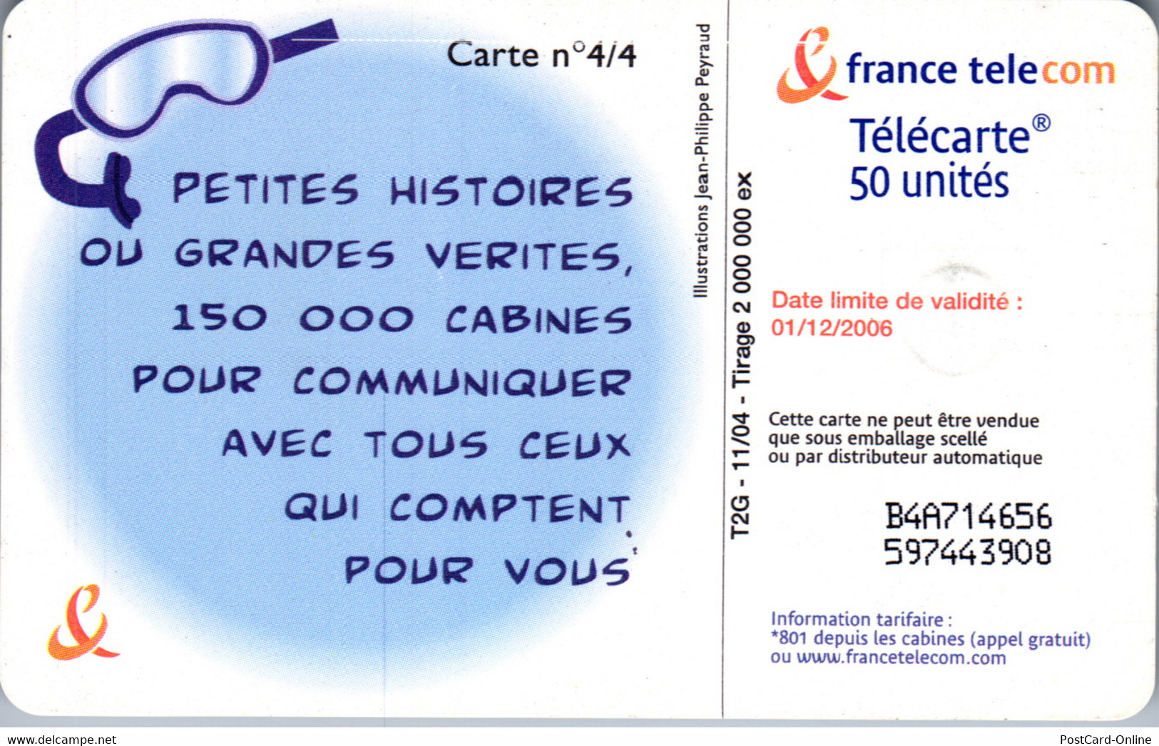 31194 - Frankreich - Motiv , Carte N° 4/4 - 2004