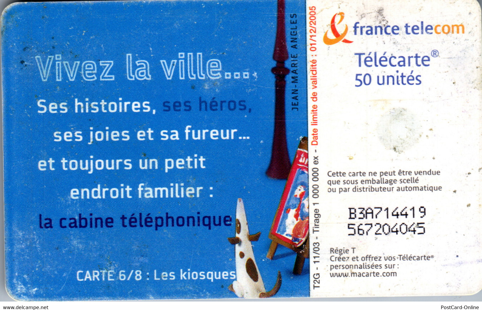 31251 - Frankreich - Vivez La Ville , Carte 6/8: Les Kiosques - 2003