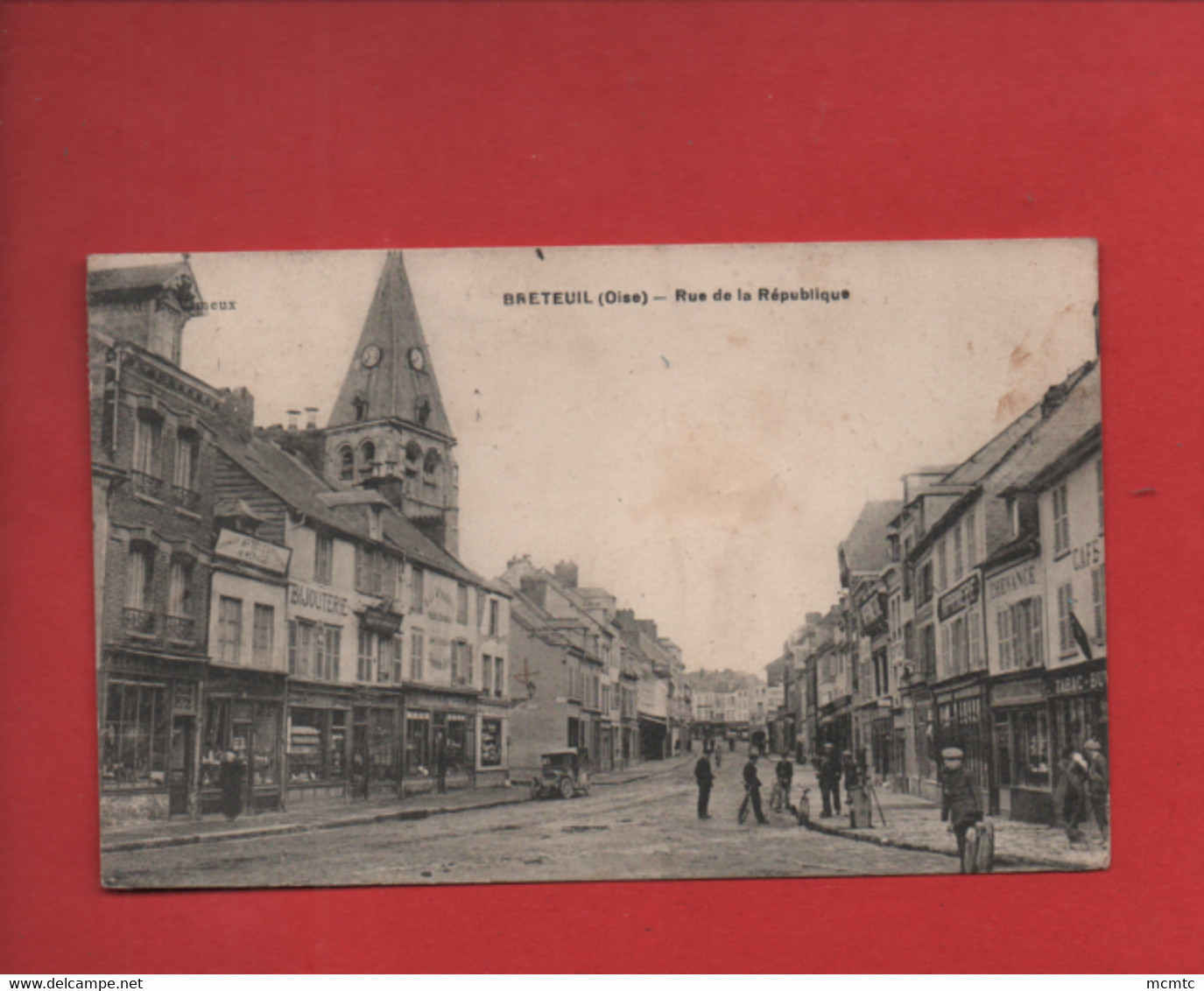 CPA Souple  - Breteuil  - (Oise) - Rue De La République - Breteuil