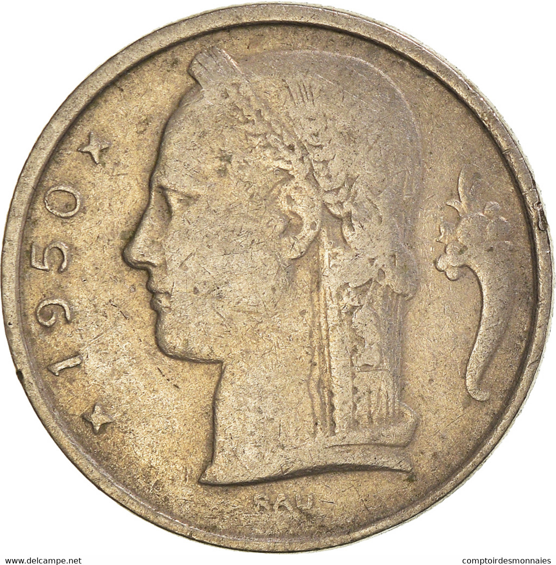 Monnaie, Belgique, 5 Francs, 5 Frank, 1950 - 5 Francs