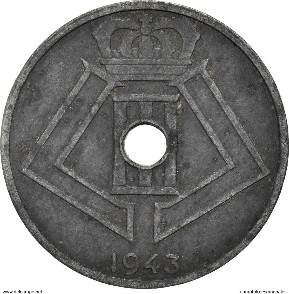 Monnaie, Belgique, 25 Centimes, 1943 - 25 Cents