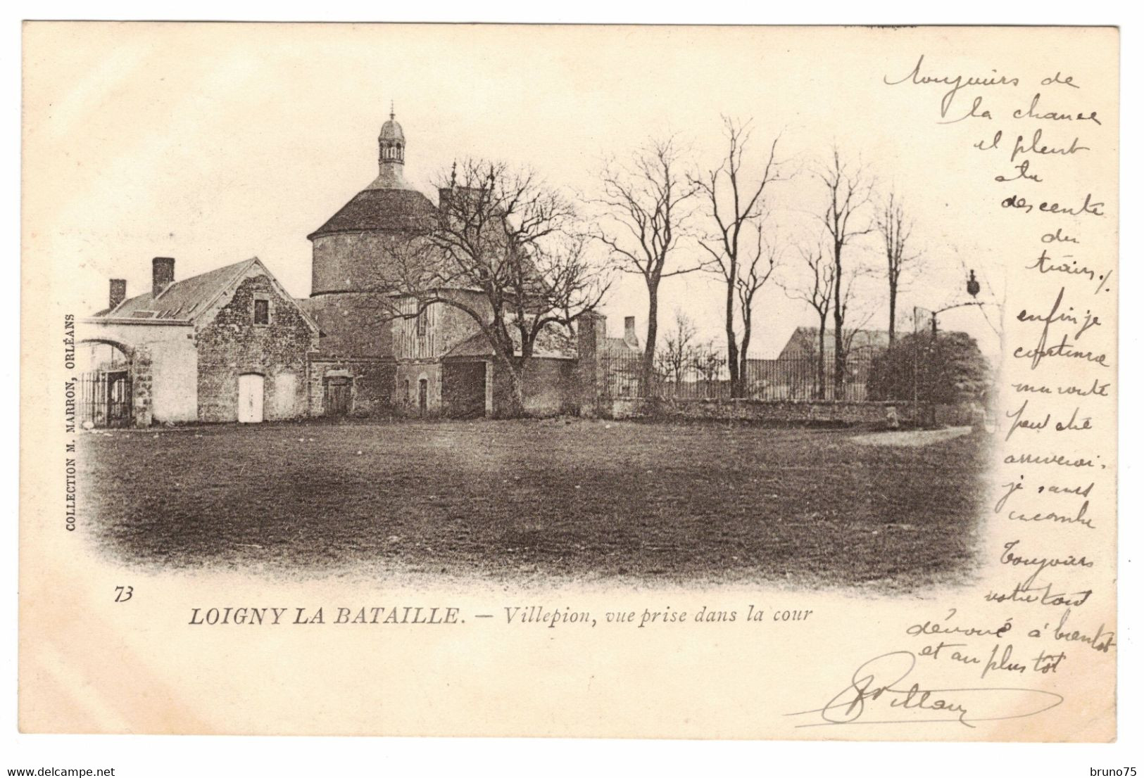 28 - Loigny La Bataille - Villepion, Vue Prise Dans La Cour - 1903 - Loigny