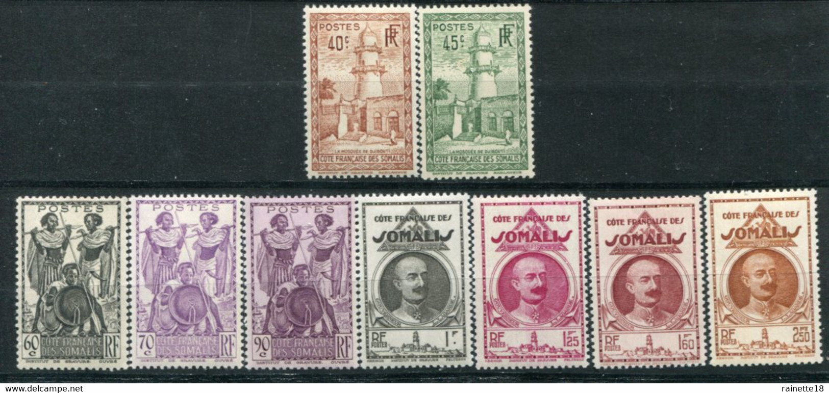 Cote Des Somalis      Entre Le 177 Et Le 187 ** - Unused Stamps