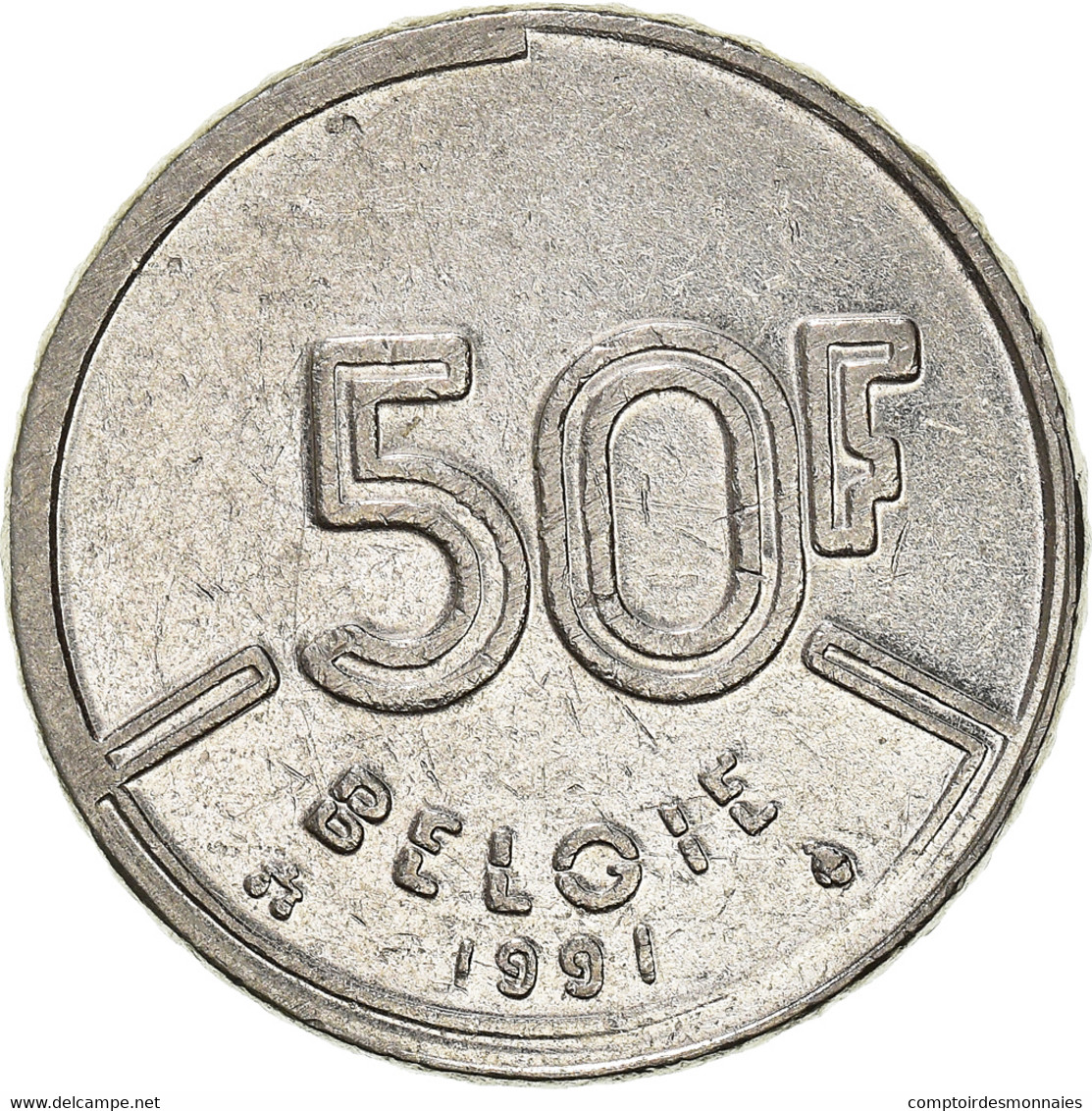 Monnaie, Belgique, 50 Francs, 50 Frank, 1991 - 50 Francs