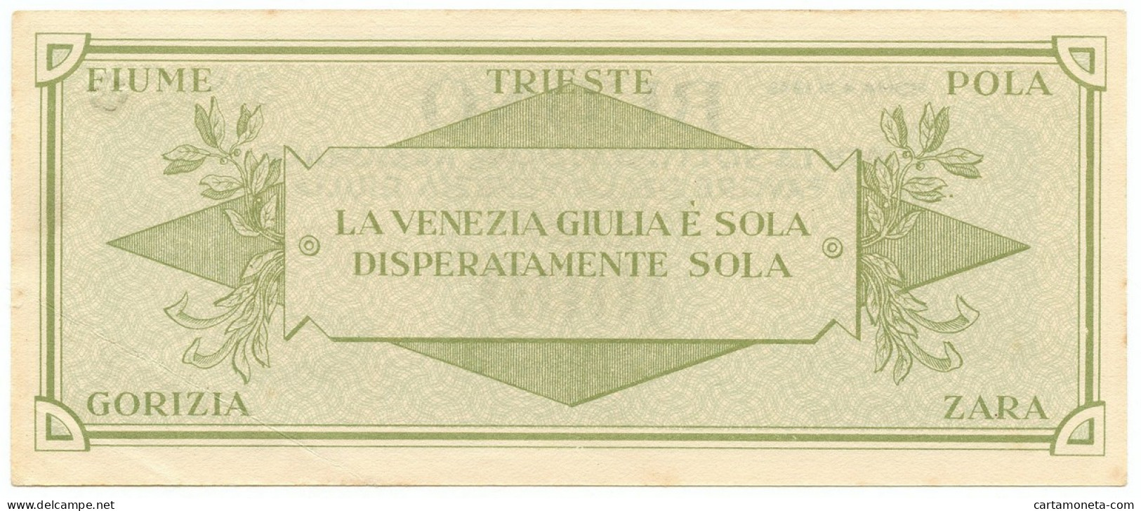 1000 LIRE BUONO SOTTOSCRIZIONE NAZIONALE A FAVORE VENEZIA GIULIA 04/11/1945 SPL- - Otros & Sin Clasificación