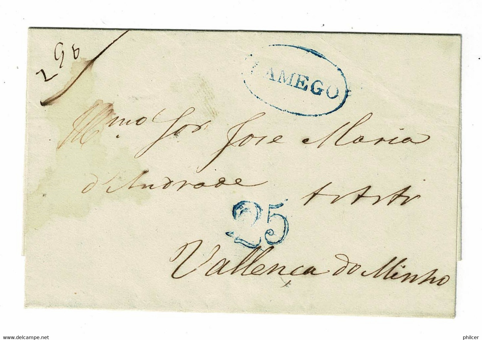 Portugal, 1852, Lamego-Velança - ...-1853 Vorphilatelie