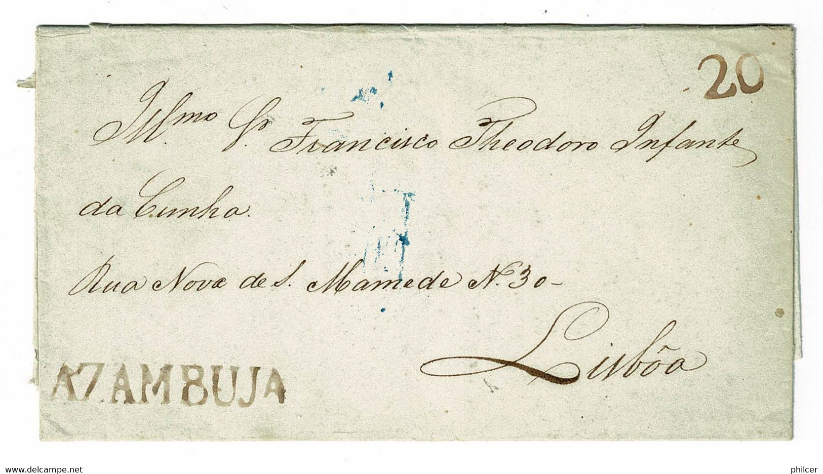 Portugal, 1846, Azambuja-Lisboa - ...-1853 Prefilatelia