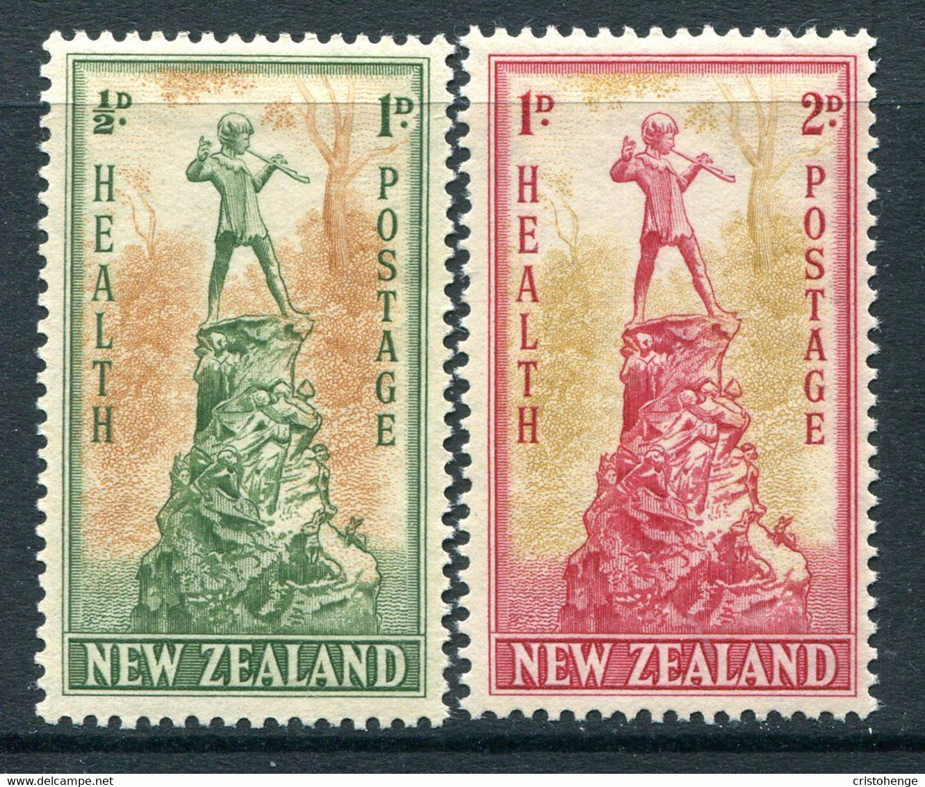 New Zealand 1945 Health - Peter Pan Set HM (SG 665-666) - Unused Stamps