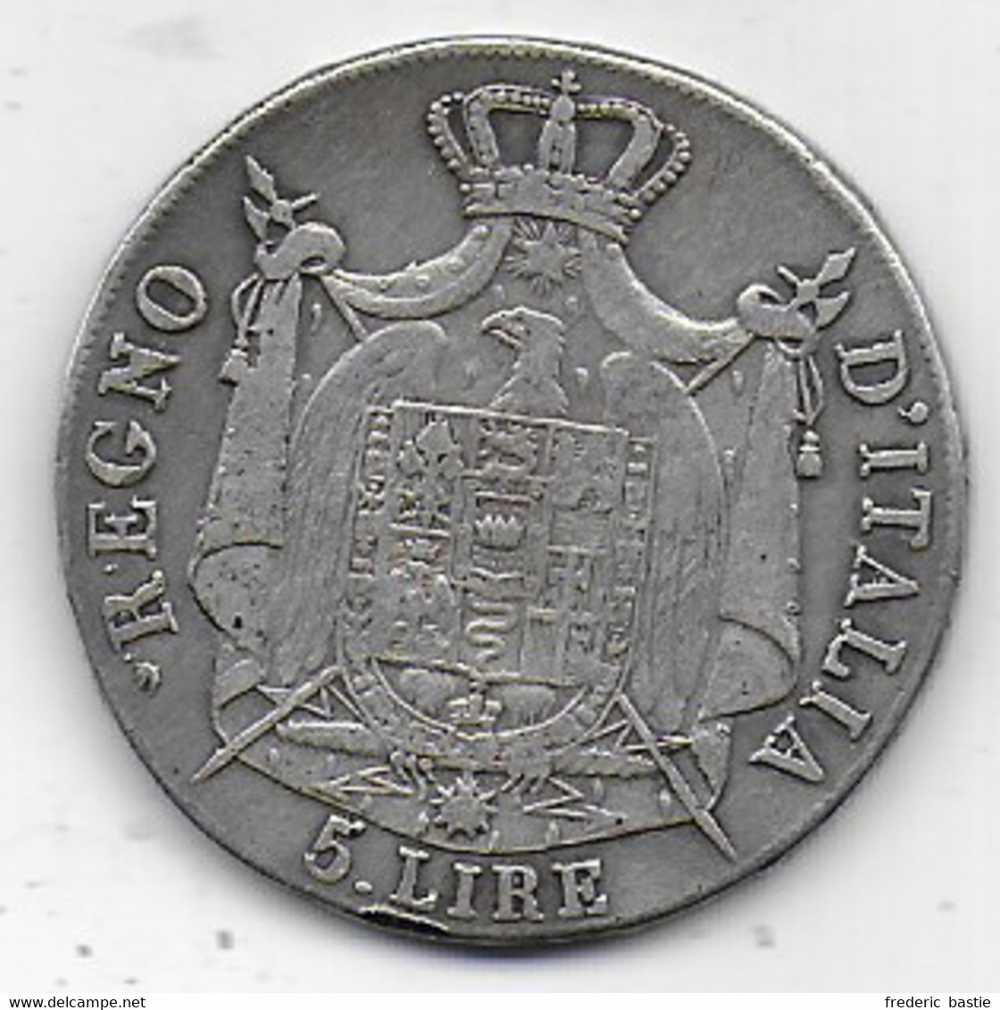 ITALIE   - Napoleone Imperator E Ré  - 5 Lire  1909 M - Napoleonic