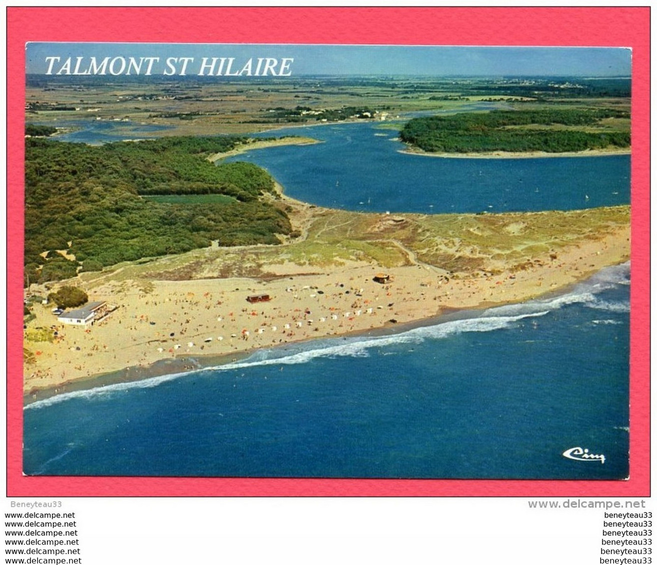 CP (Réf: T-733) TALMONT- SAINT-HILAIRE (85 VENDÉE) Plage Du Veillon, Forêt Et Pointe Du Payré, Vue Aérienne - Talmont Saint Hilaire