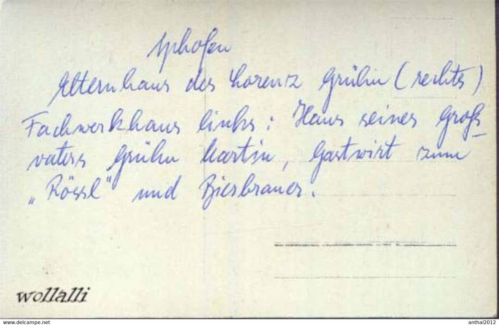 Rarität Iphofen Tabakgeschäft Gastwirt Rössl Bierbrauer Privatkarte Um 1920 - Kitzingen