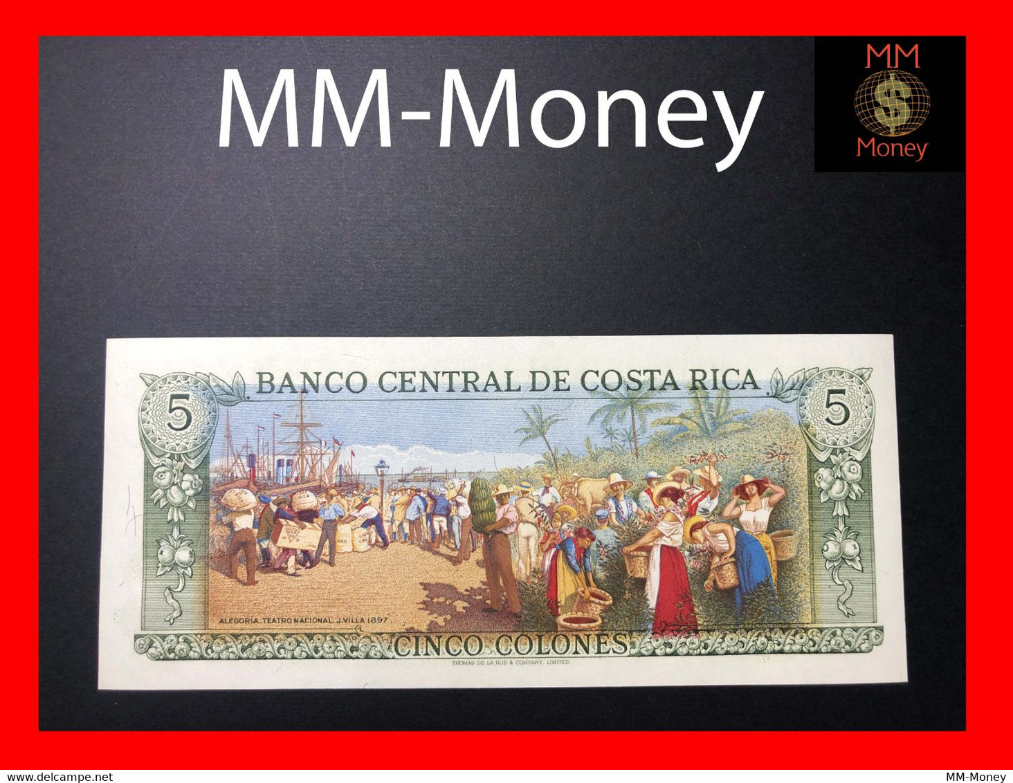 COSTA RICA 5 Colones   24.1.1990   P. 236    UNC - Costa Rica