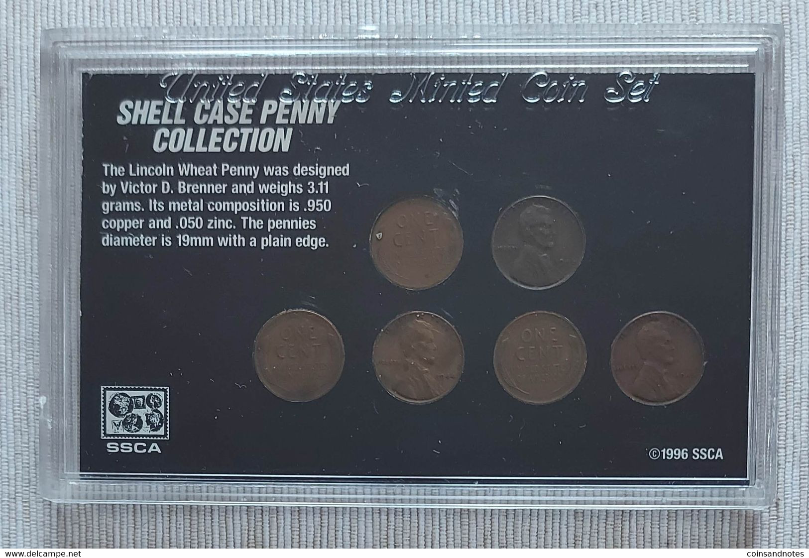 USA - WW II - Shell Case Penny Collection - SSCA©1996 - Colecciones