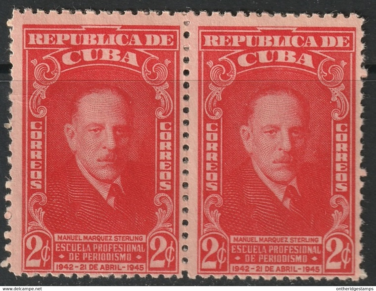 Cuba 1946 Sc 403 Yt 295 Pair MNH** - Neufs