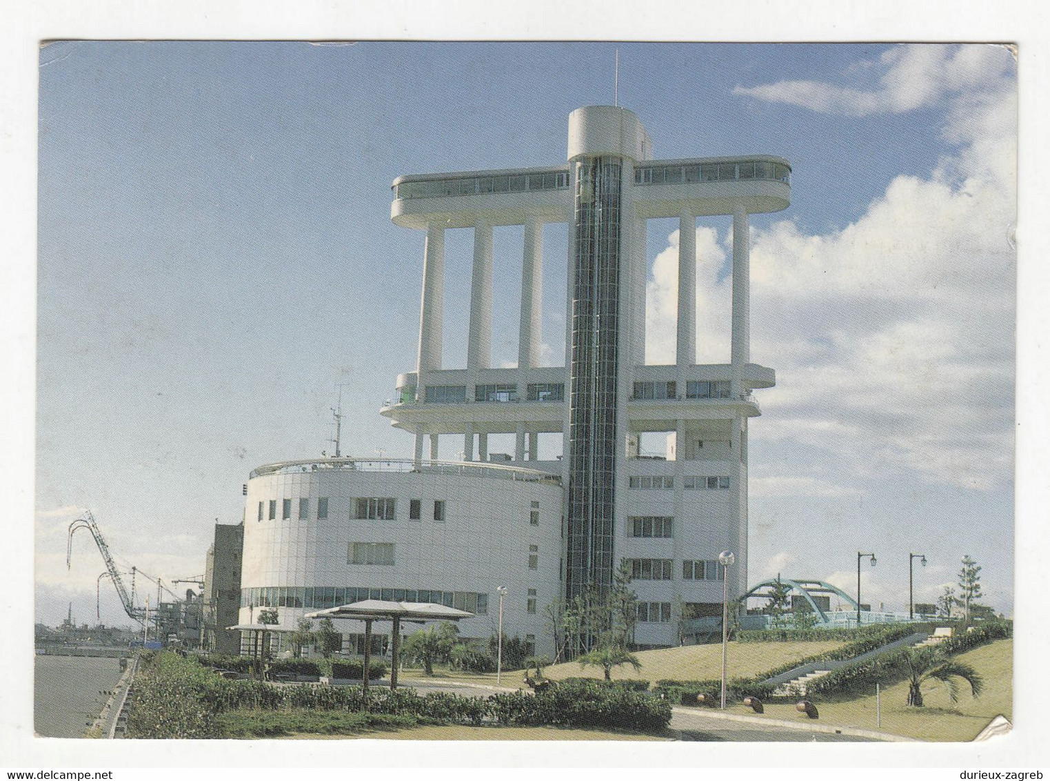 Nagoya Port Building Old Postcard Posted 1987 To Thailand - Retourned B220310 - Nagoya