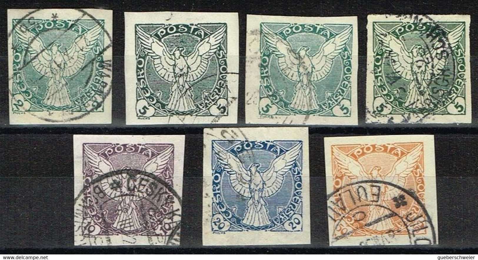 TCH 370 - TCHECOSLOVAQUIE Timbres Pour Journaux Lot Avec Variétés De Teintes - Zeitungsmarken