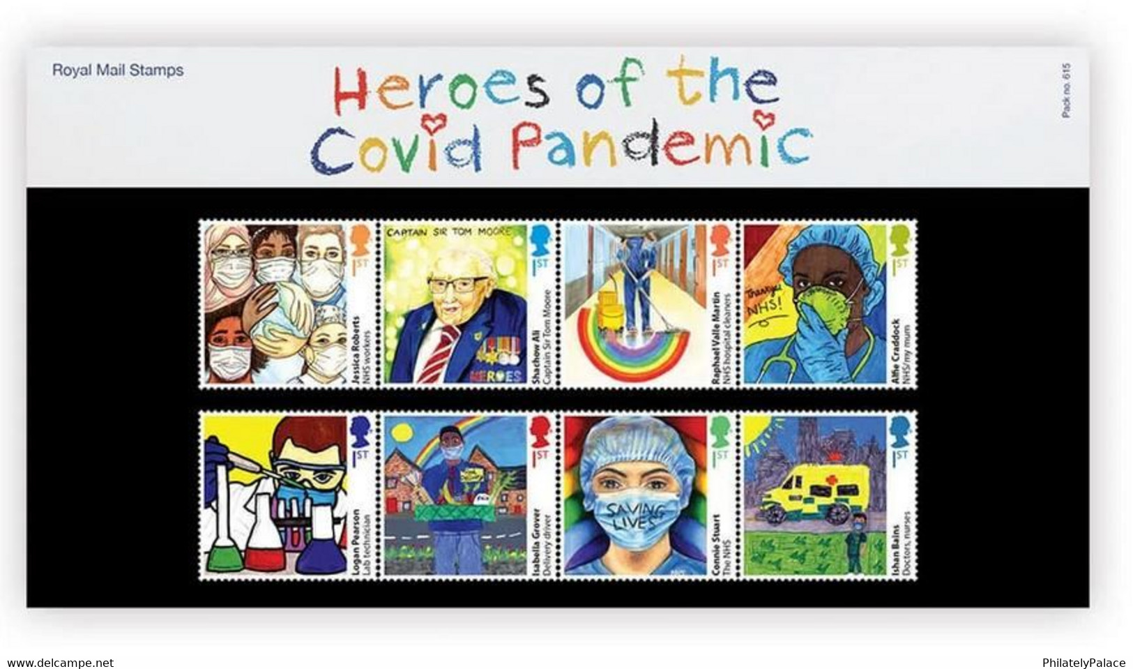 GB New *** 2022 HEROES OF THE COVID PANDEMIC UK Covid 19 Coronavirus Docotor ,Mask ,Presentation Pack (**) - Sin Clasificación