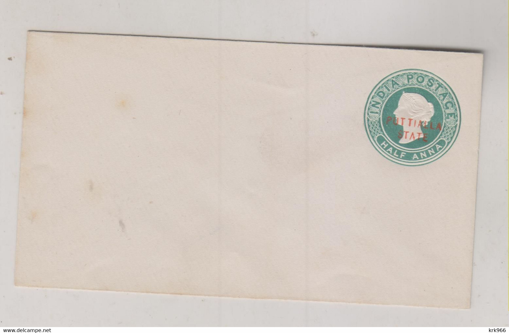 INDIA PUTTIALA STATE  Postal Stationery Cover - Enveloppes