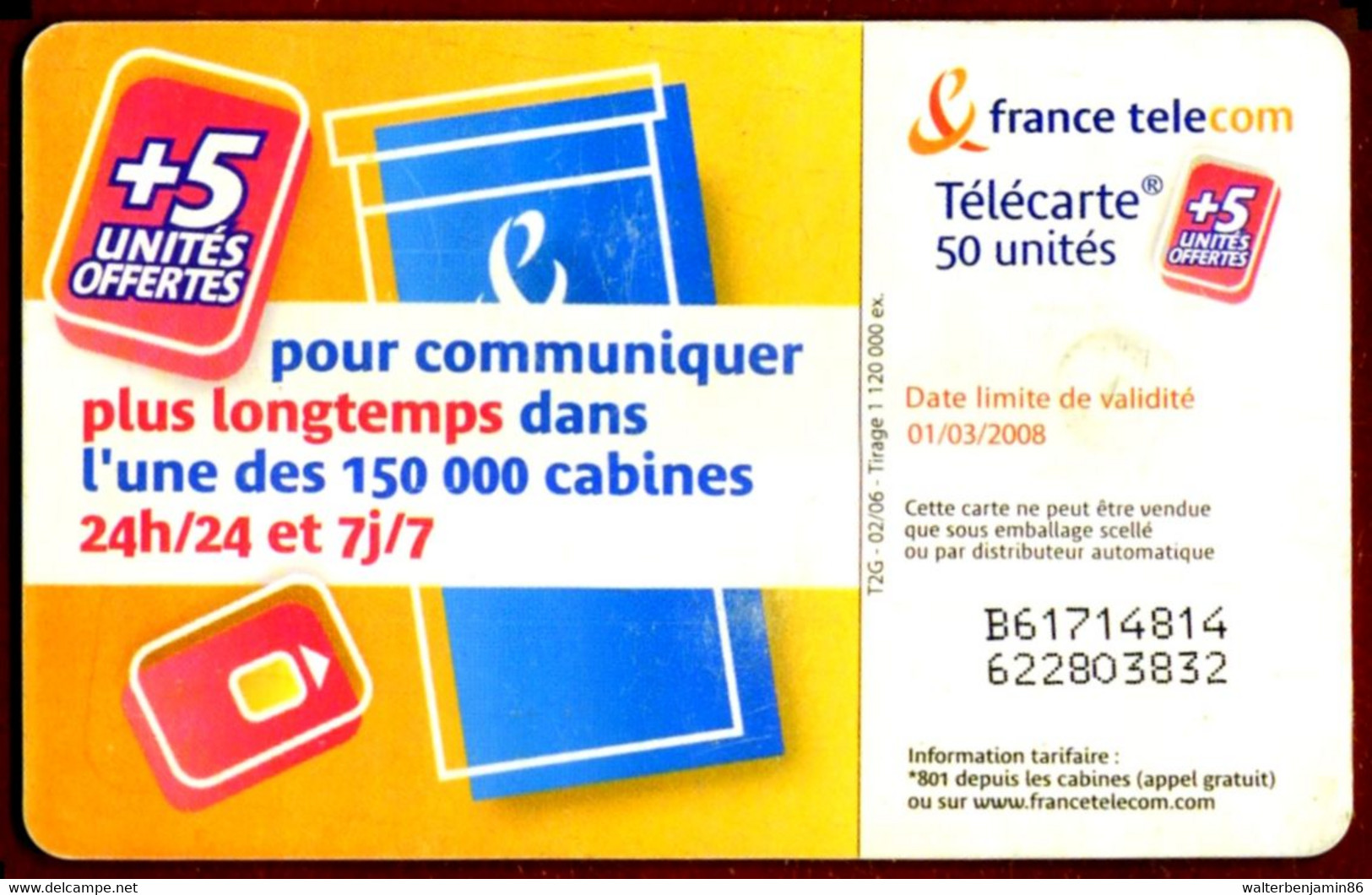 SCHEDA TELEFONICA PHONECARD FRANCE 1352 MODE D'EMPLOI 02/2006 RED CHIP - 2006