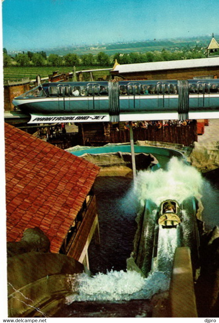 Bruhl Phantasialand Amusement Park Monorail Postcard - Bruehl