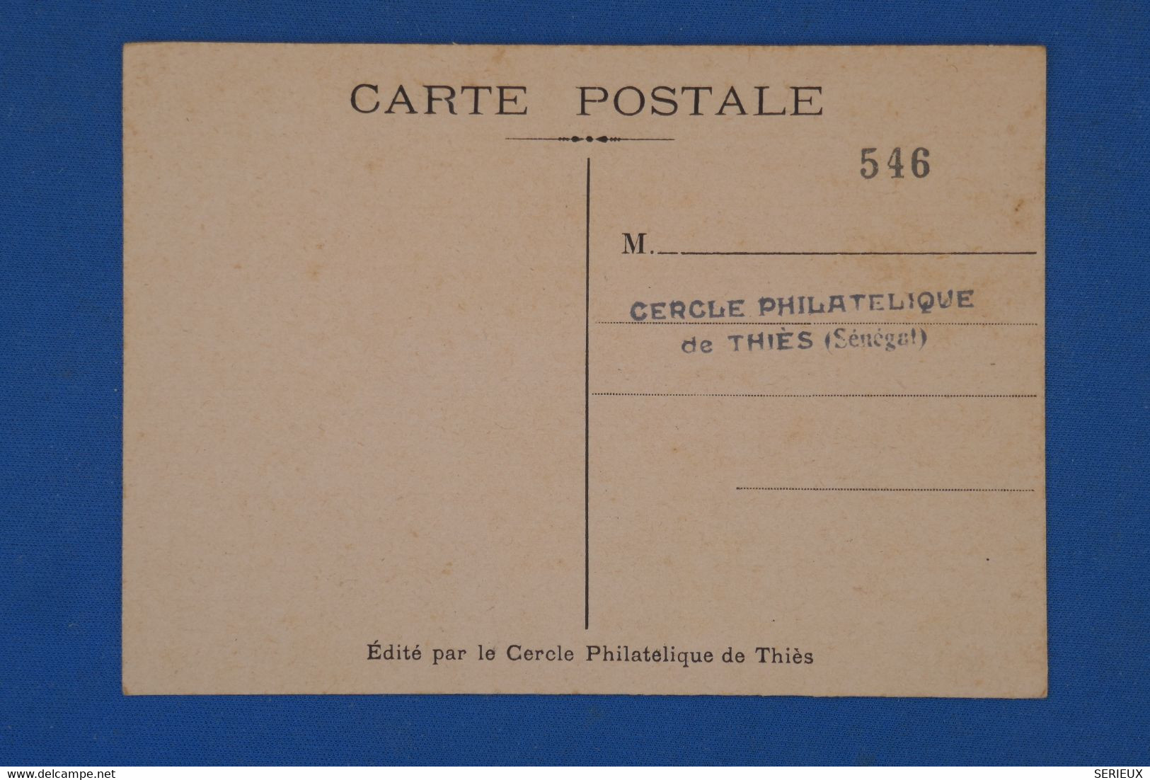 AS12 AOF BELLE CARTE  1949 JOURNEE TIMBRE+THIES SENEGAL+ +++AFFRANCH. PLAISANT - Briefe U. Dokumente