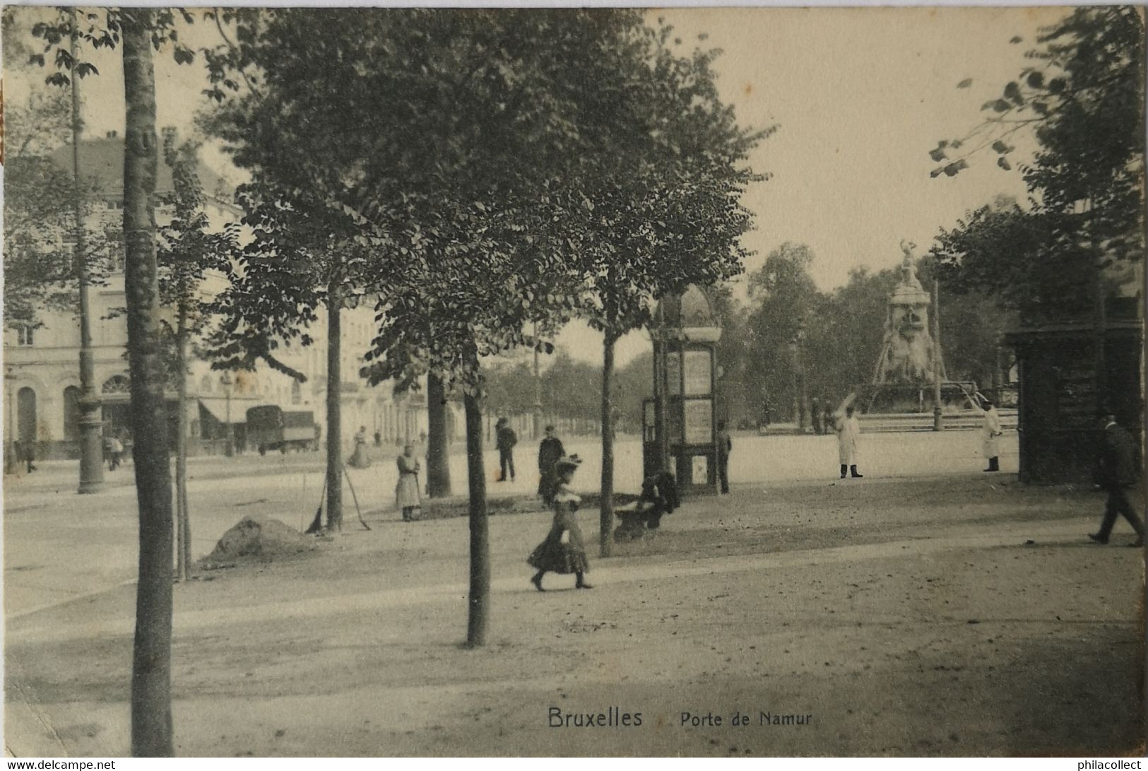 Bruxelles // Porte De Namur (niet Standaard) 1906 - Sonstige & Ohne Zuordnung