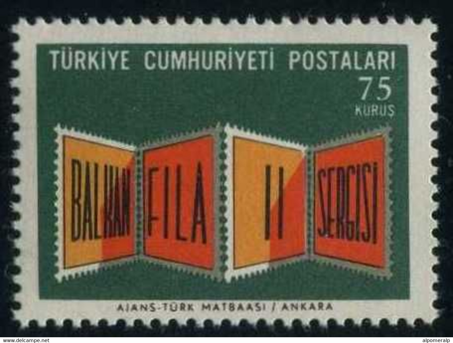 Türkiye 1966 Mi 2013 MNH Exhibition Frame Made Up Of Postage Stamps - Sonstige & Ohne Zuordnung