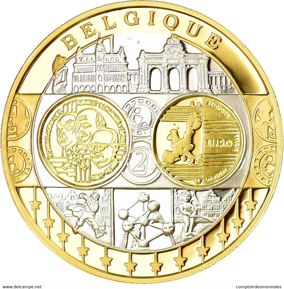 Belgique, Médaille, Euro, Europa, FDC, Argent - Autres & Non Classés