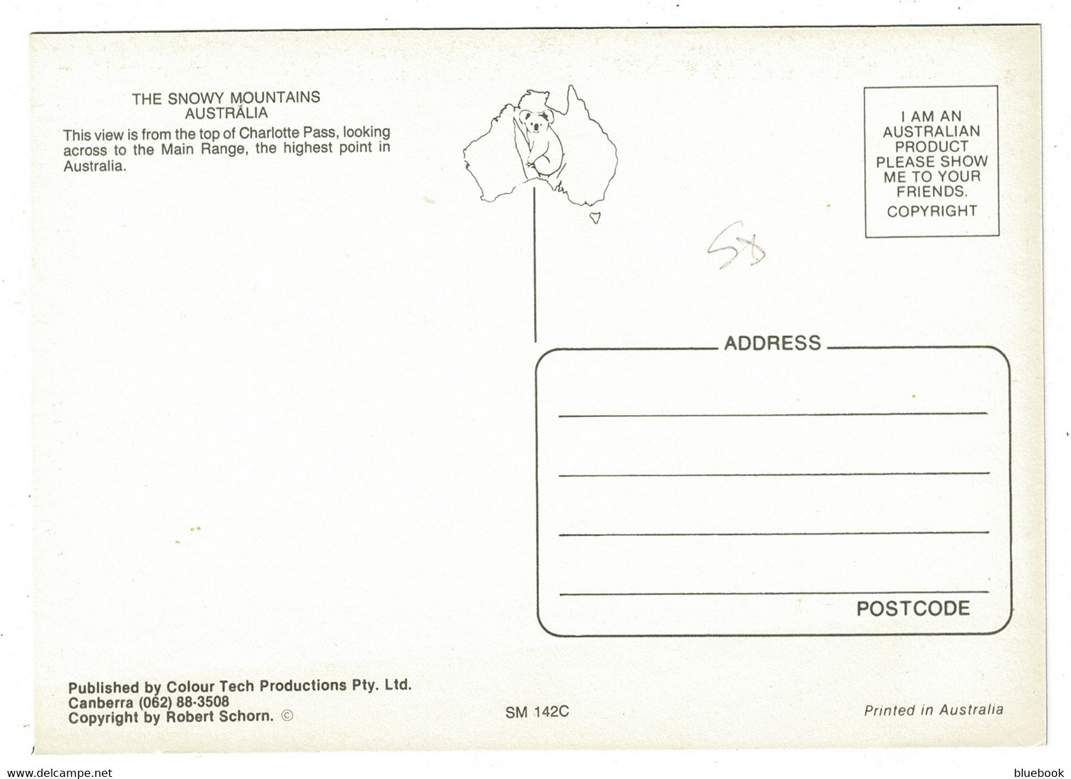 Ref 1532 - Australia Postcard - Skiing - The Main Range - Snowy Mountains - Sonstige & Ohne Zuordnung