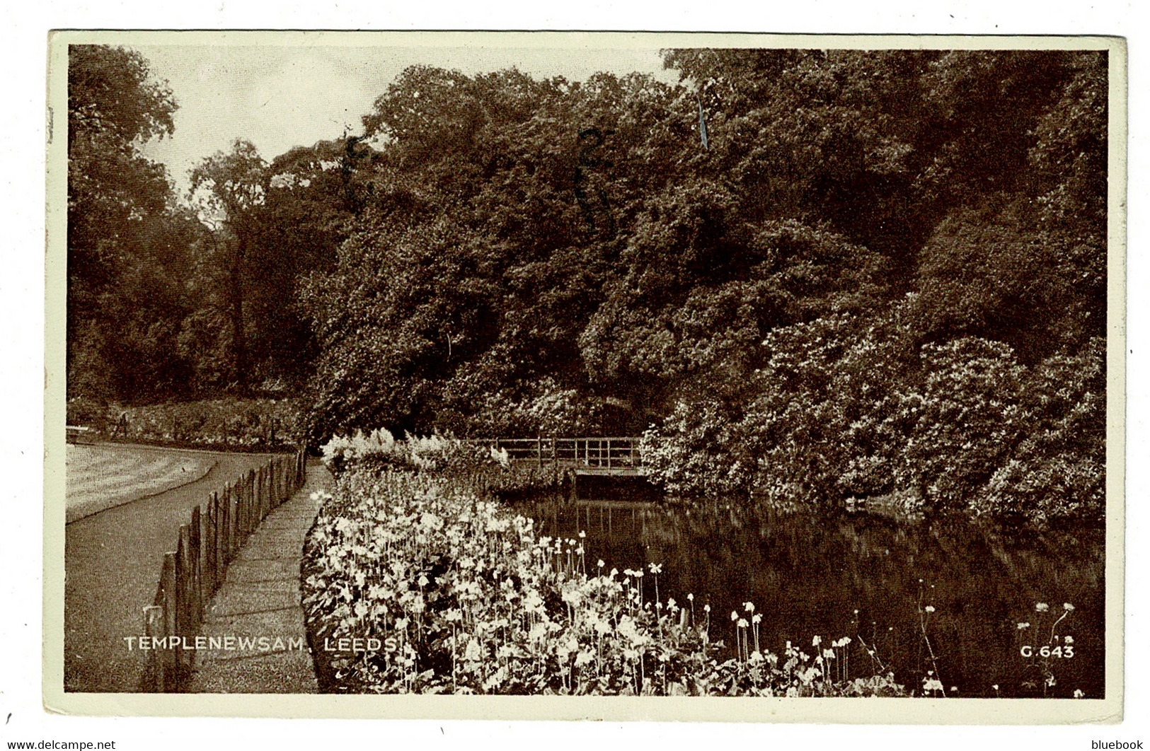 Ref 1533 - 1946 Postcard - Templenewsam Leeds - Yorkshire - Road Safety Slogan - Leeds