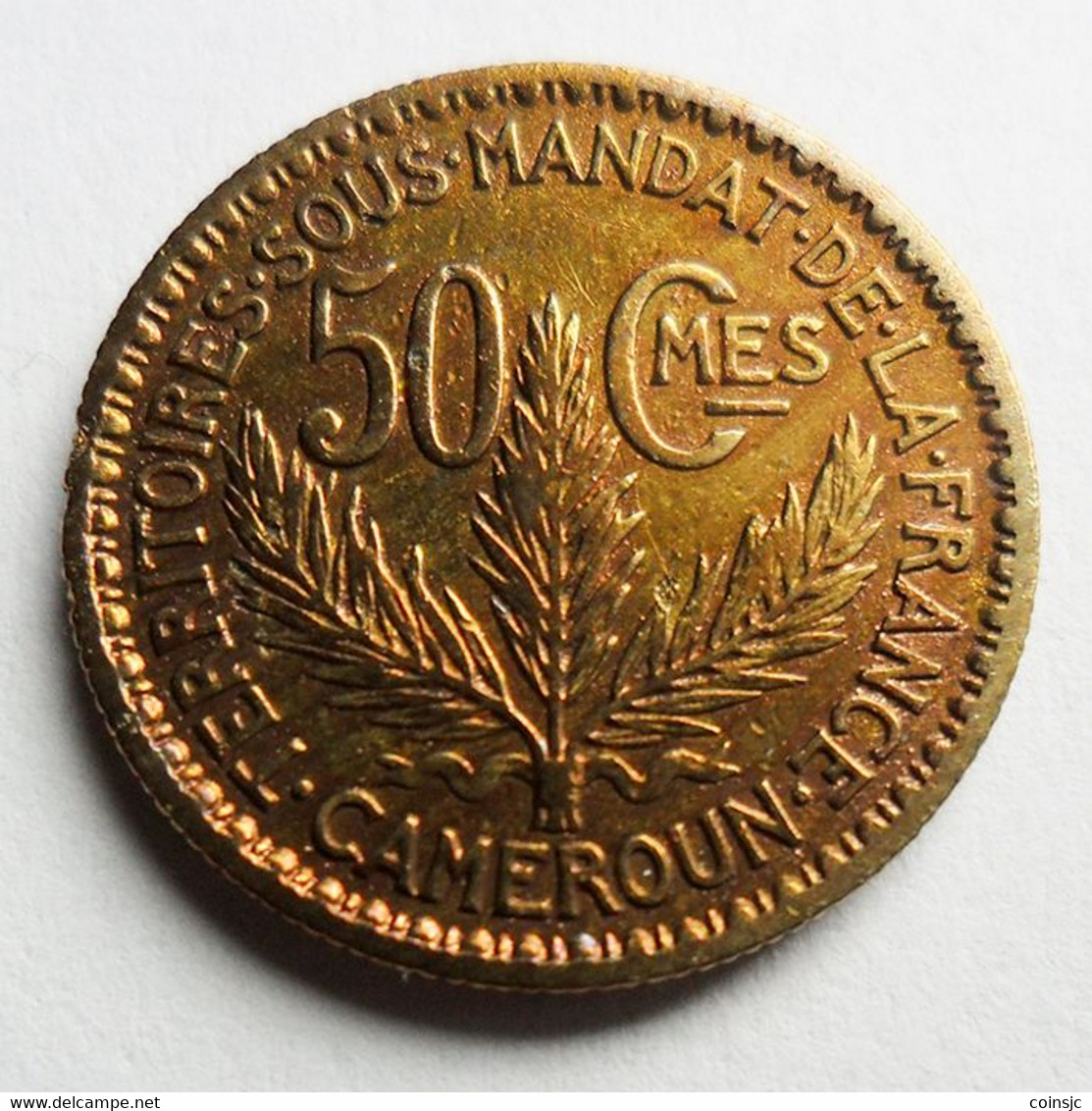 CAMEROON  - 50 Centimes - 1925 - Camerun