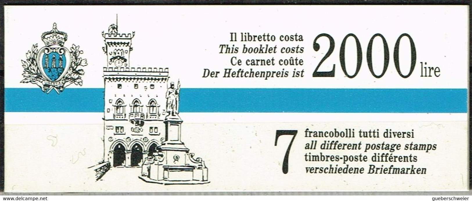 ST MAR 25 - SAINT MARIN Carnet C 1289 Neuf** - Postzegelboekjes