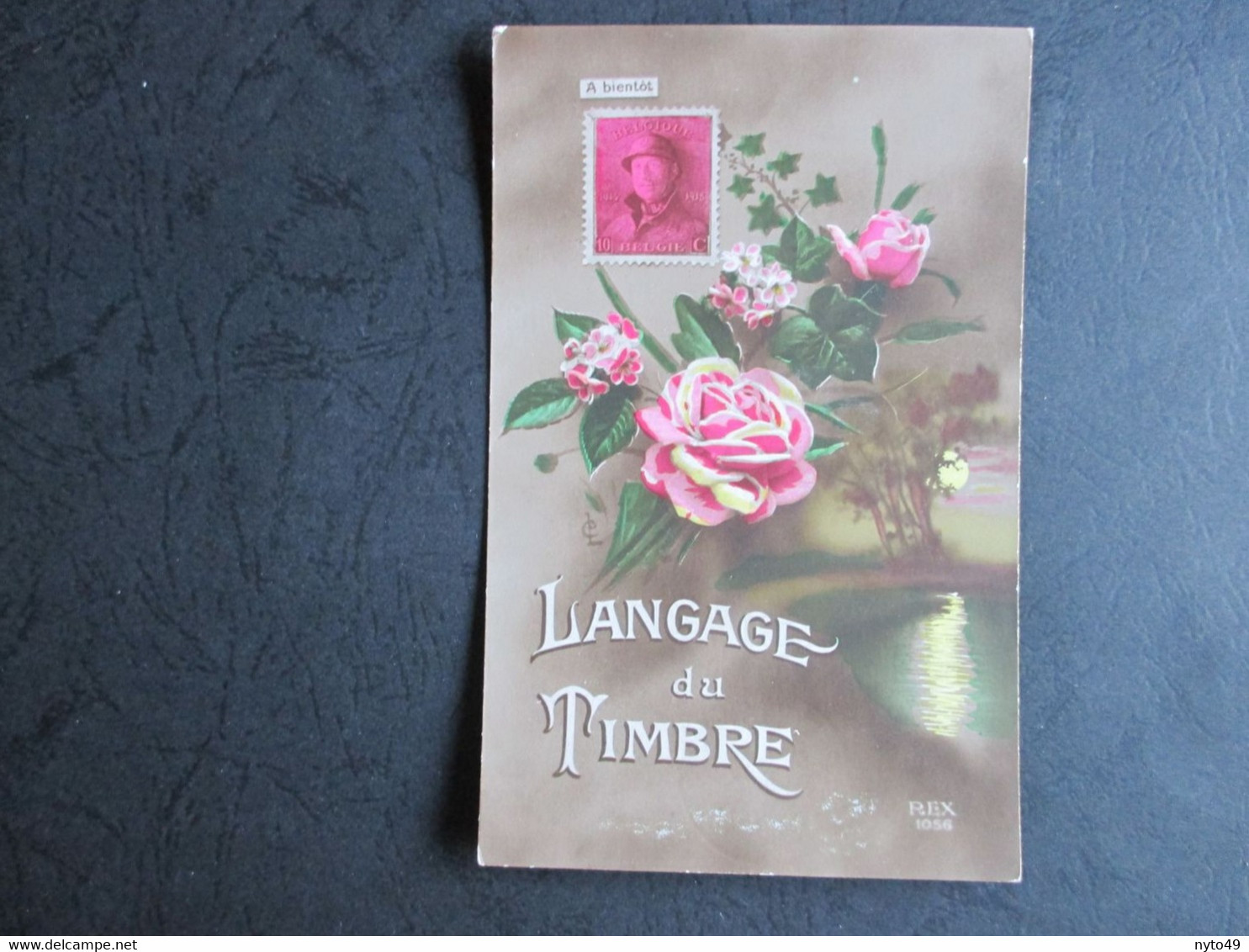 168 - Helm - PK "Langage Du Timbre" - Rozen - Stamps (pictures)