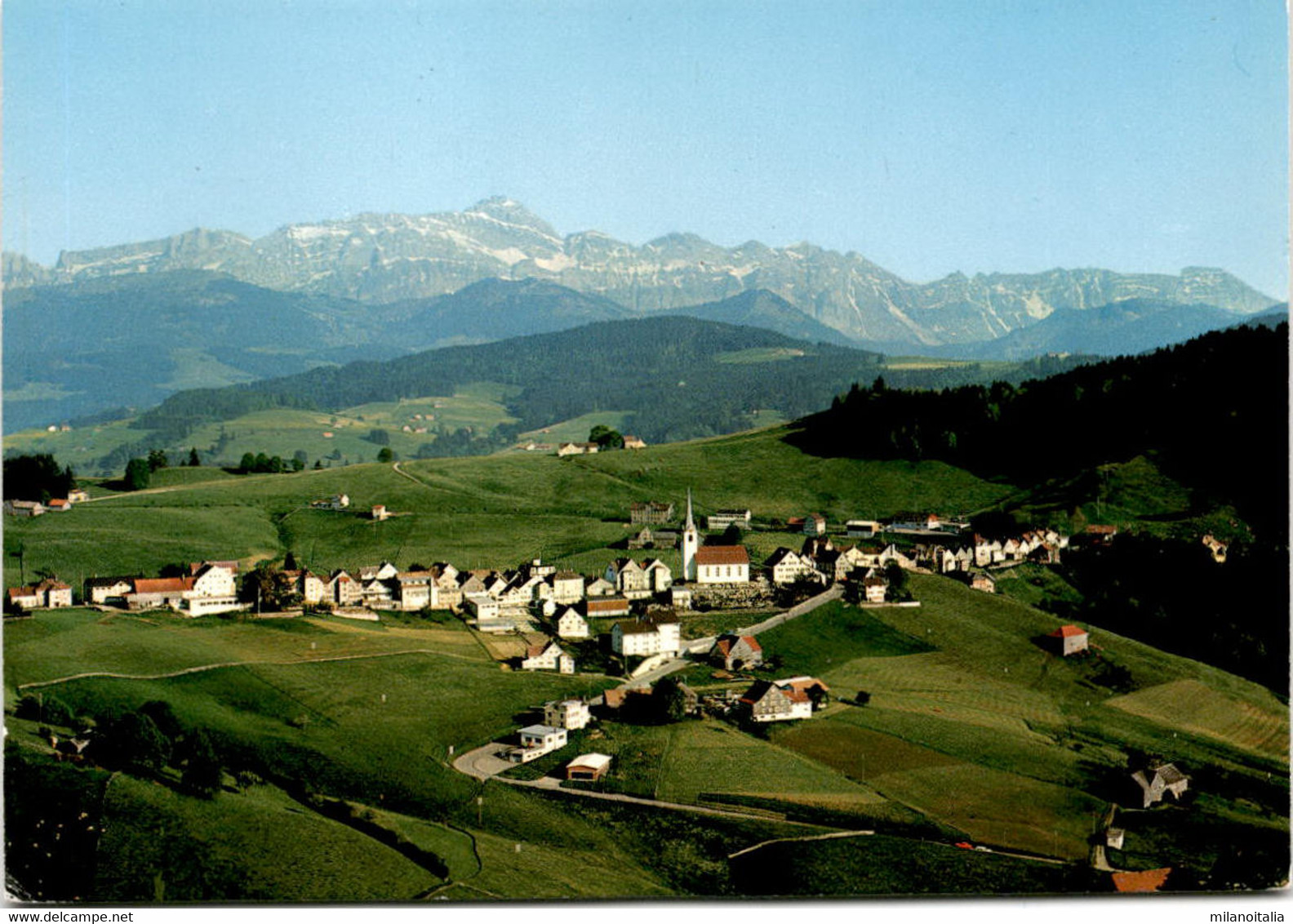 Flugaufnahme Kurort Schwellbrunn Mit Säntis (5757) * 15. 7. 1983 - Schwellbrunn