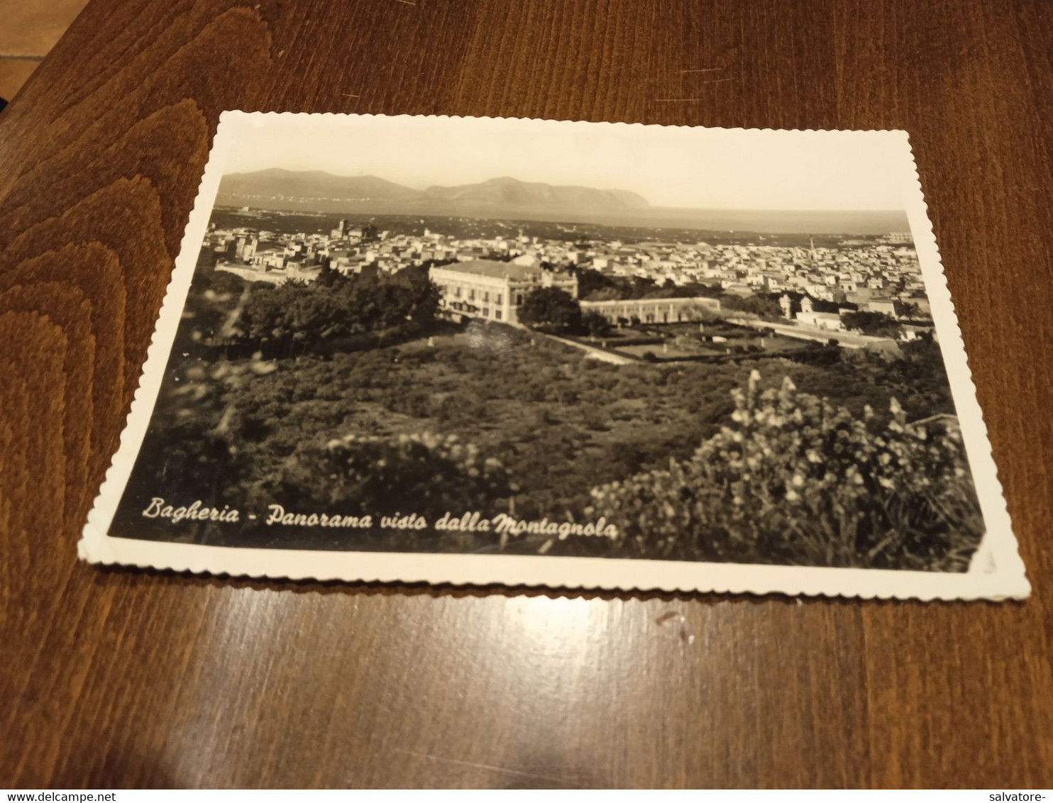 CARTOLINA BAGHERIA PANORAMA VISTO DALLA MONTAGNOLA- VIAGGIATA 1961 - Bagheria