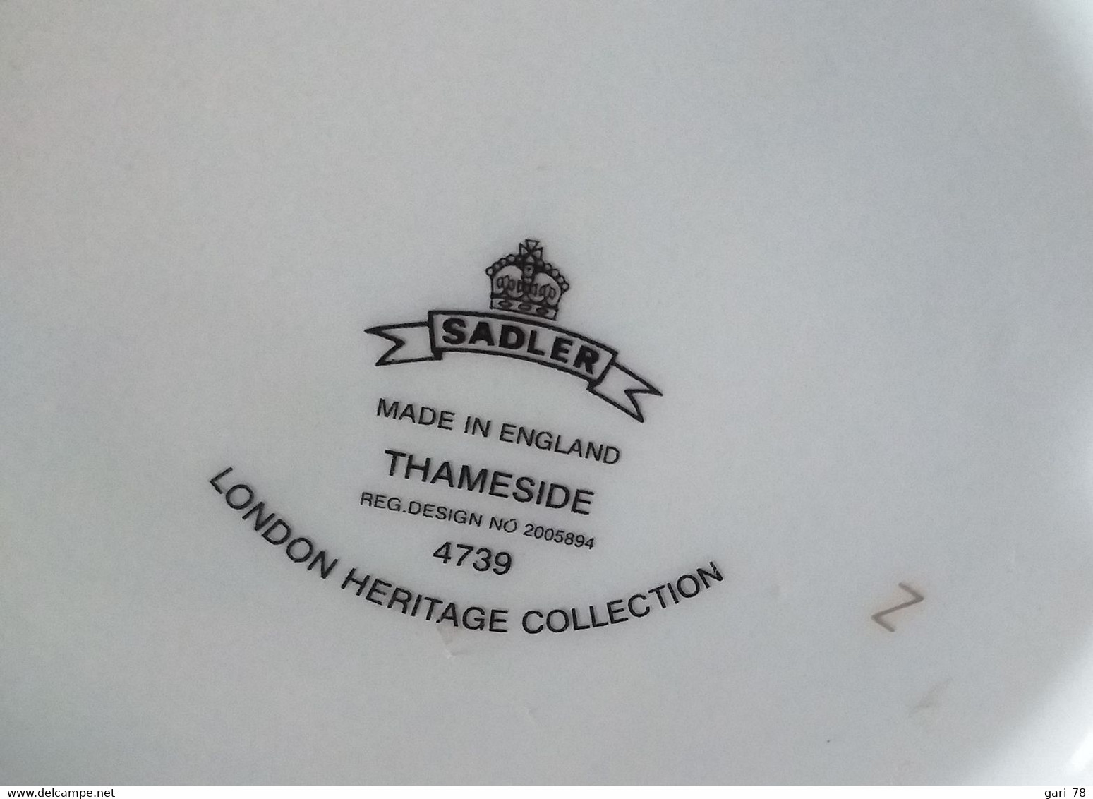 THEIERE Anglaise SADLER, THAMESIDE, London Heritage Collection - Motif Garde Anglaise - Sadler
