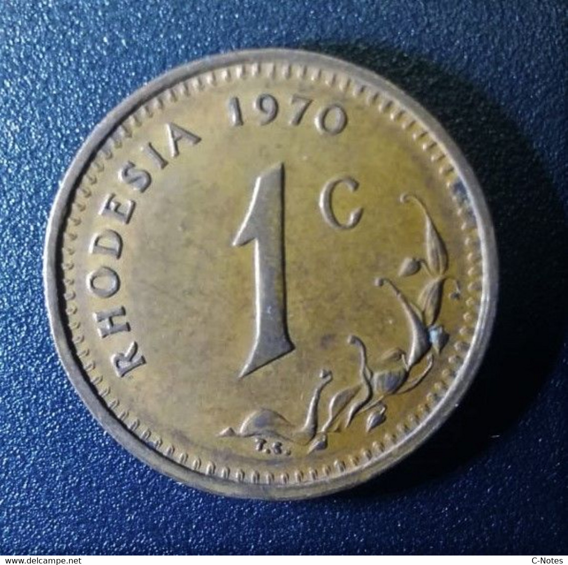 RHODESIA - 1 Cent 1970 Circulated XF -  See Photos - Rhodésie