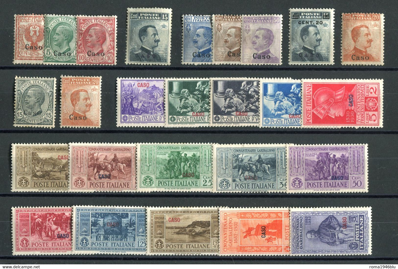 CASO 1912/1932 GIRO COMPLETO SERIE CPL. 26 V. * GOMMA ORIGINALE - Egée (Caso)