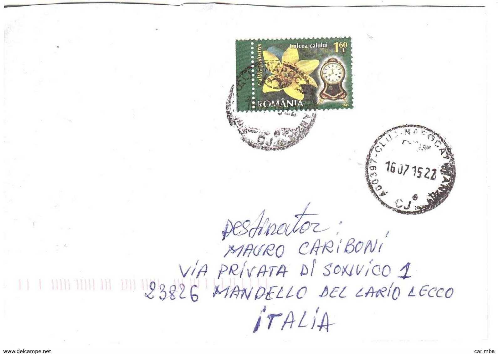 ROMANIA CALCEA CALULUI LETTERA PER ITALIA - Covers & Documents