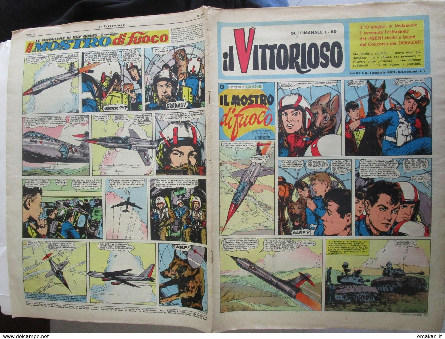 # IL VITTORIOSO N 28 / 1958 ALTRI NUMERI DISPONIBILI - Primeras Ediciones