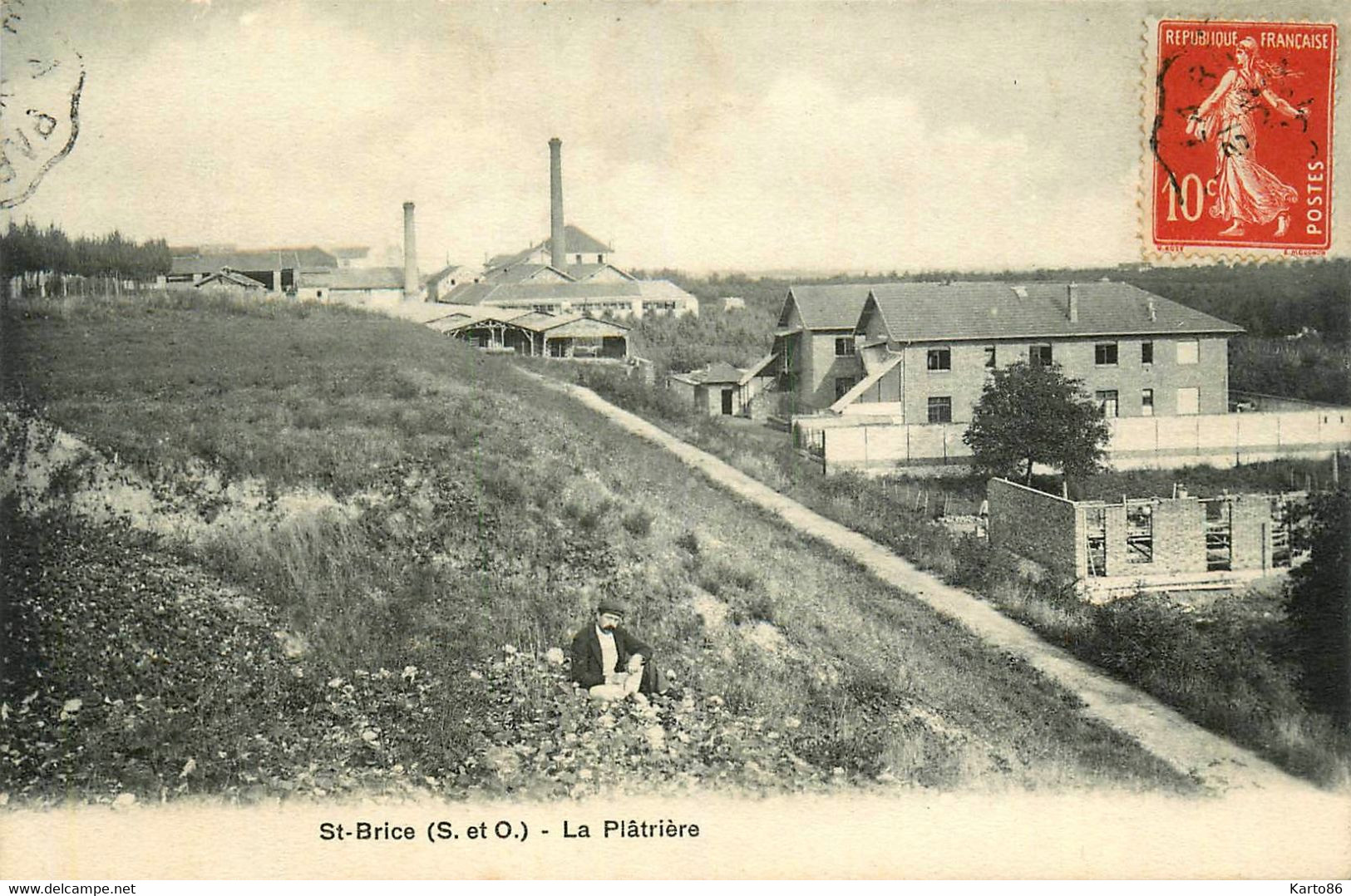 St Brice * Vue Sur La Plâtrière * Usine Industrie * Chemin - Saint-Brice-sous-Forêt