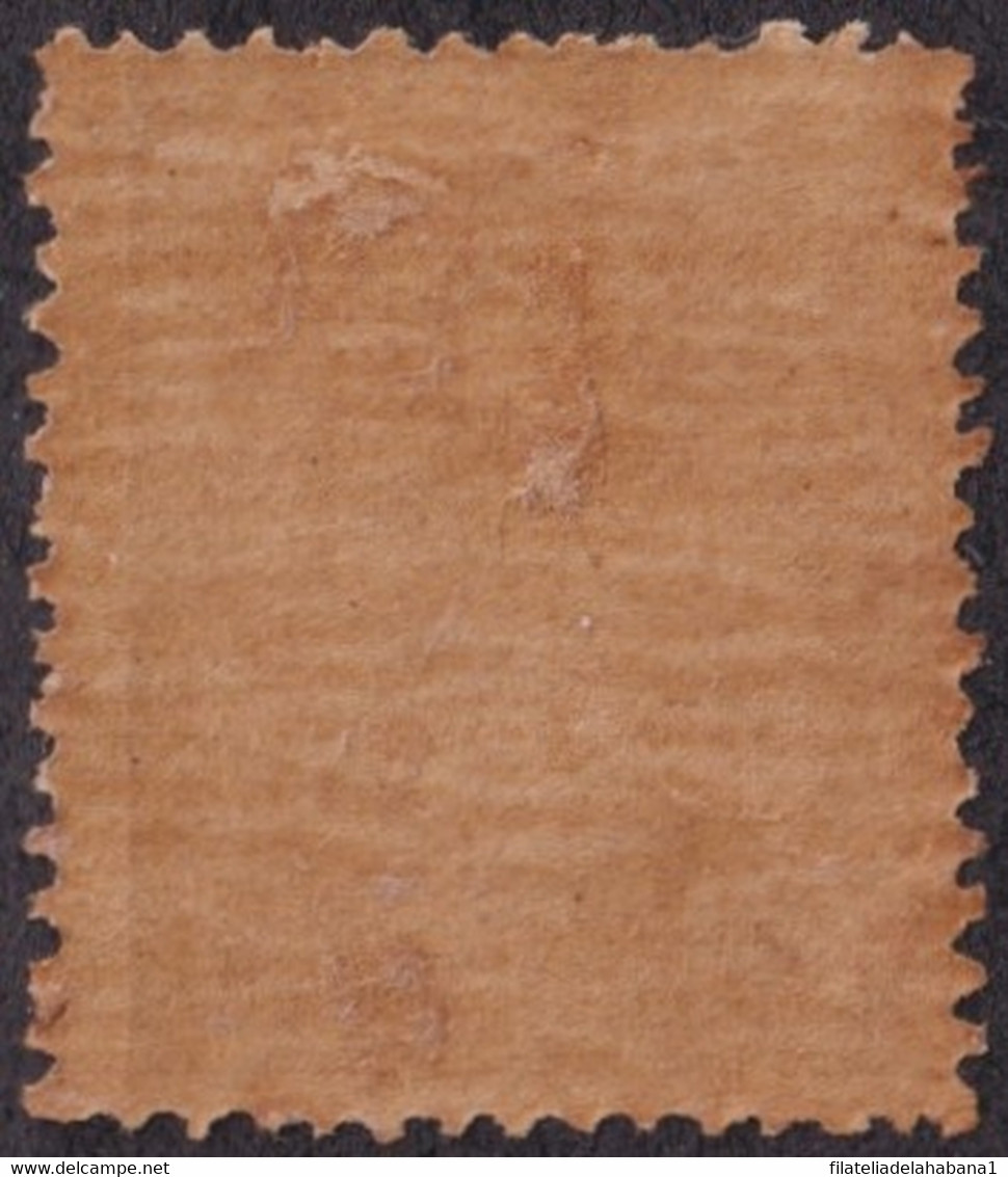 1878-192 CUBA ESPAÑA SPAIN ANTILLAS 1878 ALFONSO XII 1 Pta PHILATELIC FORGERY. - Préphilatélie