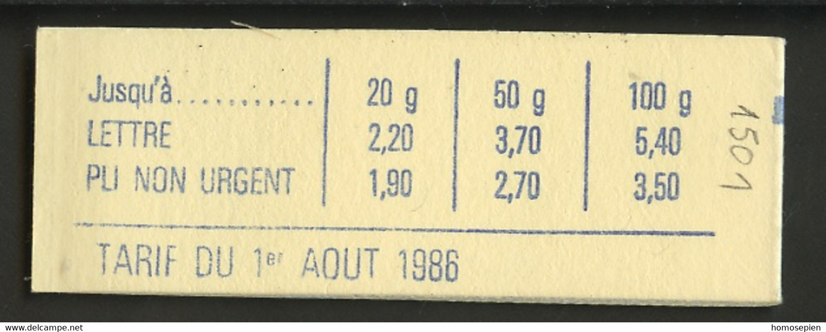 France - Frankreich Carnet 1985 Y&T N°CUC1501 - Michel N°MH2510+2300+2304 *** - Liberté De Delacroix "réservez" - Moderne : 1959-...