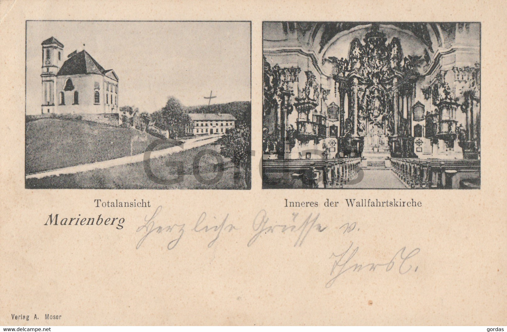 Germany - Marienberg - Totalansicht - Inneres Der Wallfahrtskirche - Marienberg