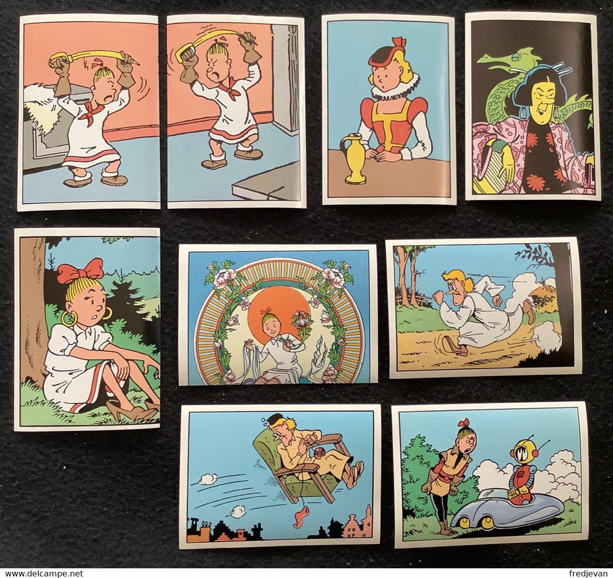 Lot Van 9 Stickers - Suske En Wiske / Bob Et Bobette / 1995 - Suske & Wiske