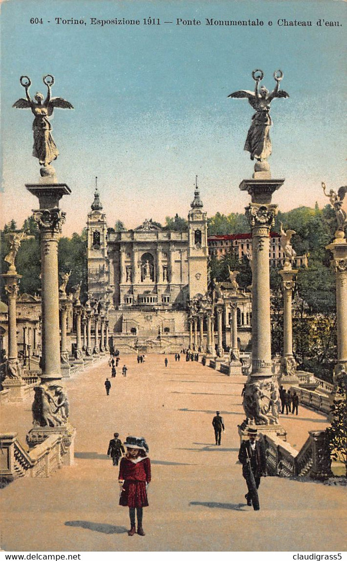 2903" TORINO-ESPOSIZIONE 1911 -PONTE MONUMENTALE E CHATEAU D'EAU" - Exhibitions