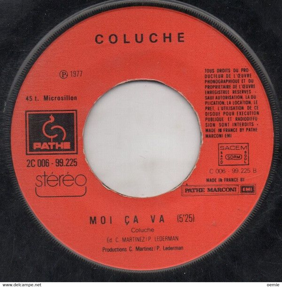 COLUCHE  °  MON PAPA  / MOI CA VA - Cómica