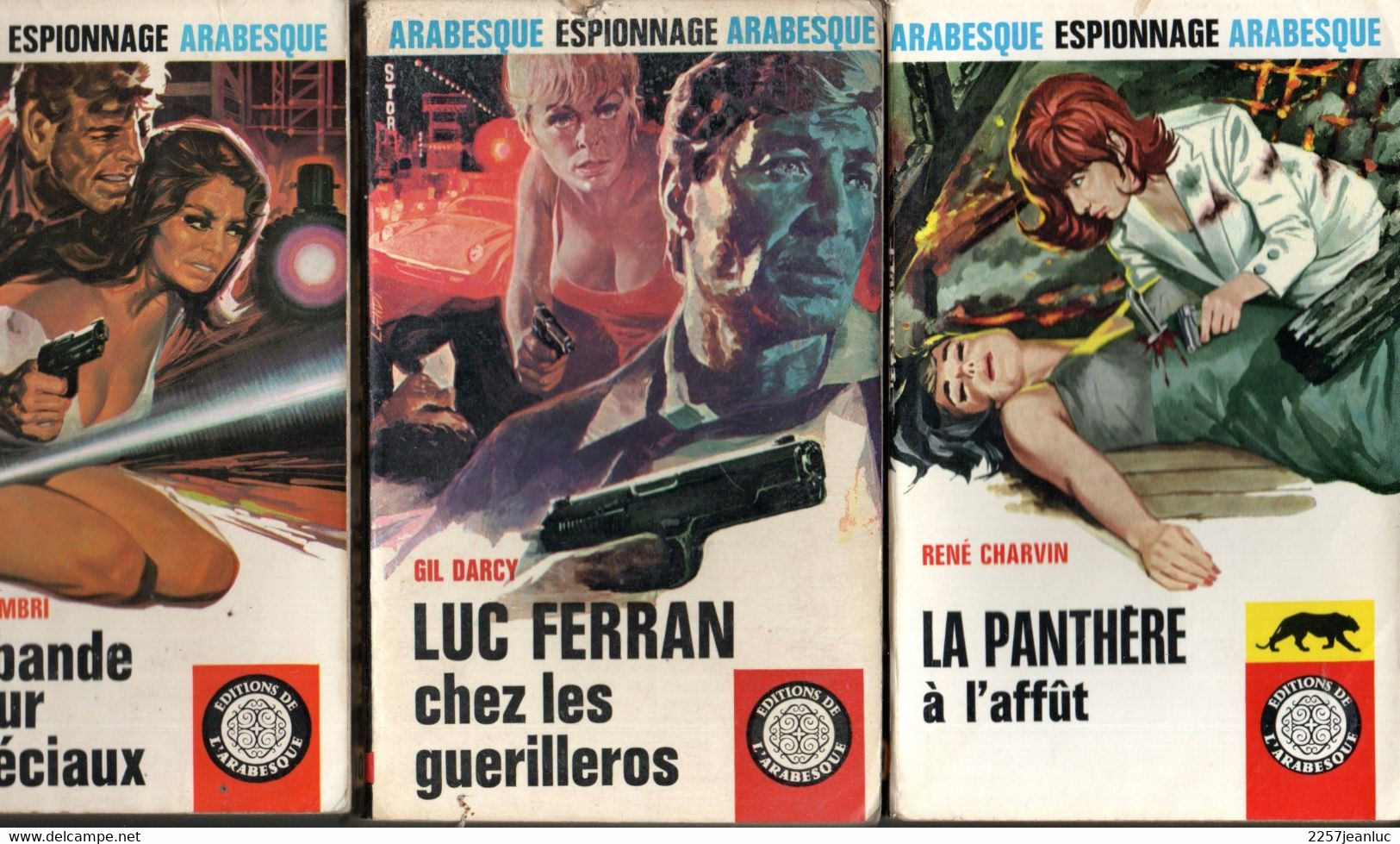 3 Romans  Editions De  Arabesque Espionnage     N:491. 510 Et 519 Divers  De 1967 Et 1968 - Editions De L'Arabesque